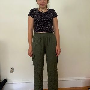 Flowy green pants